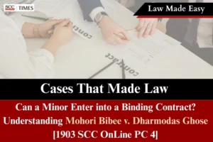 can minor enter into binding contract