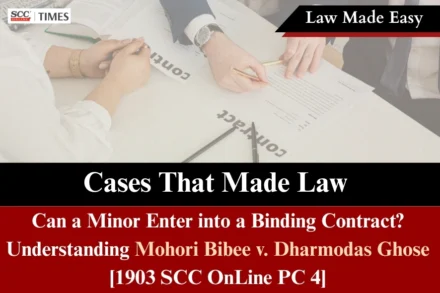 can minor enter into binding contract