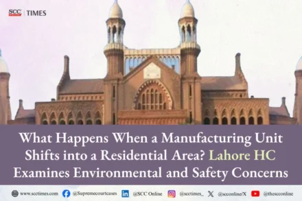 manufacturing unit in residential area