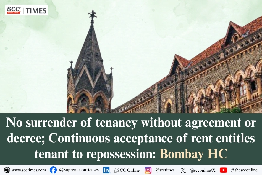 no surrender of tenancy without agreement