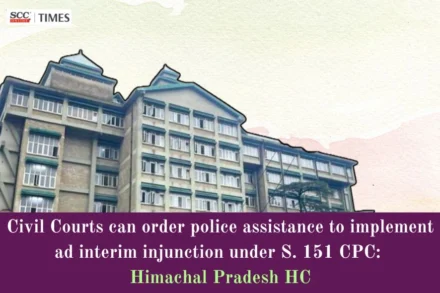 police assistance to implement ad interim injunction