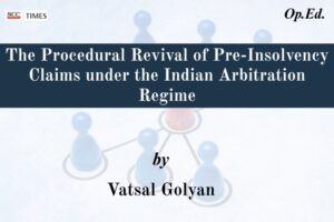 pre insolvency claims arbitration law India analysis