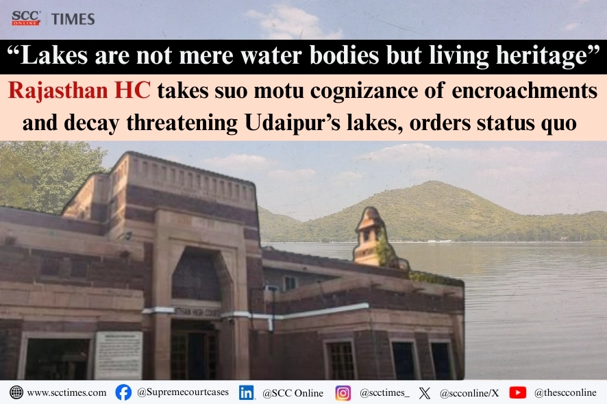 preservation of lakes and water bodies udaipur