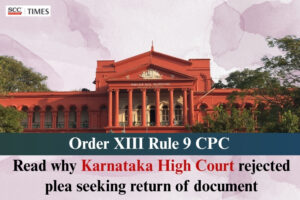 return of document