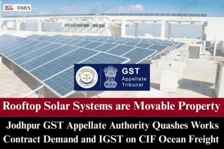 rooftop SPGS works contract GST