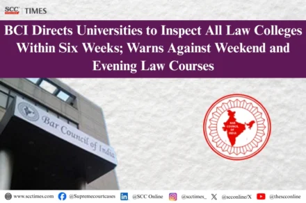 BCI inspection of law colleges