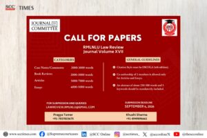 Call for Papers RMLNLU Law Review