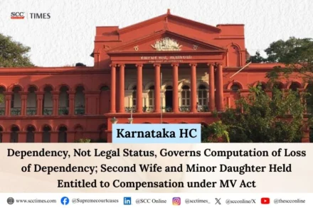 Computation of loss of dependency under Motor Vehicles Act