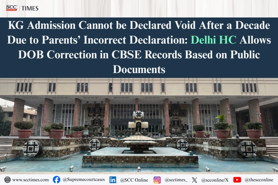 DOB correction in CBSE records
