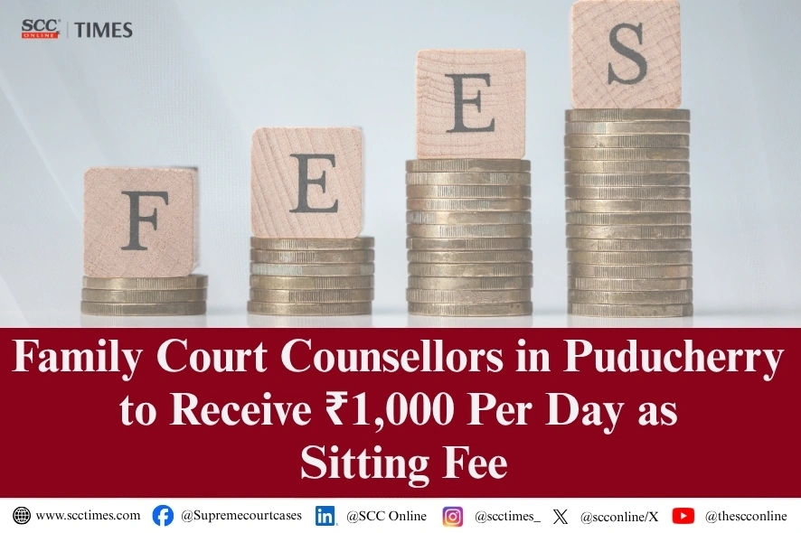 Family Court Counsellor sitting fees