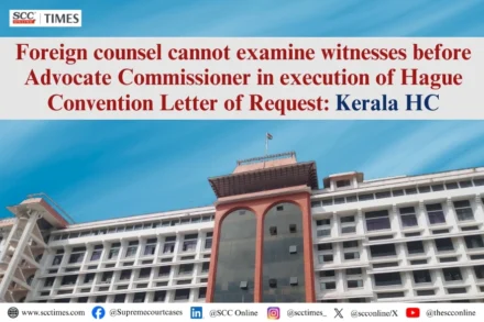 Foreign counsel cannot examine witnesses