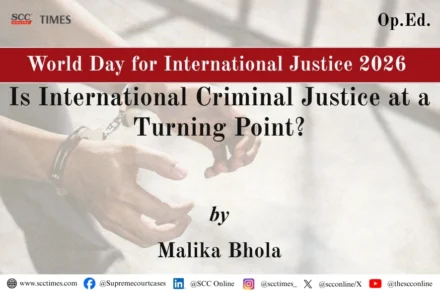 International Criminal Justice 2026