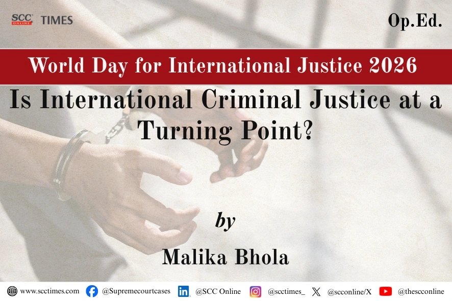 International Criminal Justice 2026