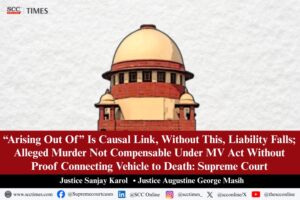 Motor Vehicles Act causal link