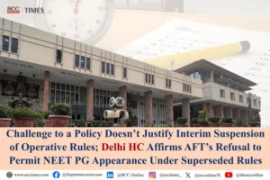 NEET PG eligibility of SSC Medical Officers