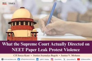 NEET Paper Leak Protest Proceedings