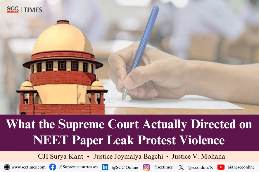 NEET Paper Leak Protest Proceedings