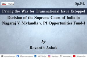 Nagaraj V Mylandla transnational issue estoppel analysis