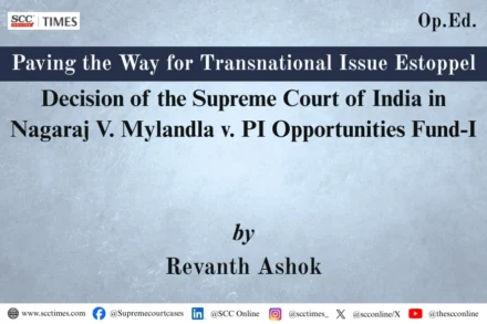 Nagaraj V Mylandla transnational issue estoppel analysis