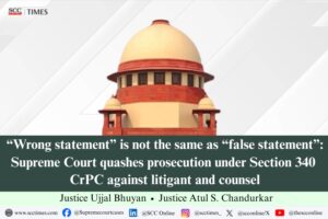 Section 340 CrPC wrong statement false statement