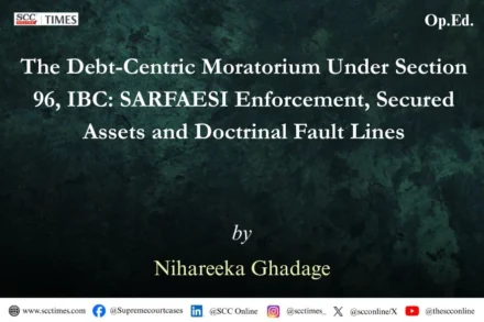 Section 96 IBC debt centric moratorium analysis