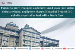 Snake-bite victim criminal negligence case
