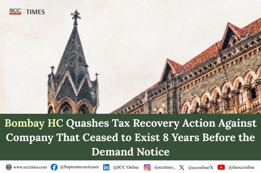 Tax proceedings against non-existent amalgamated company