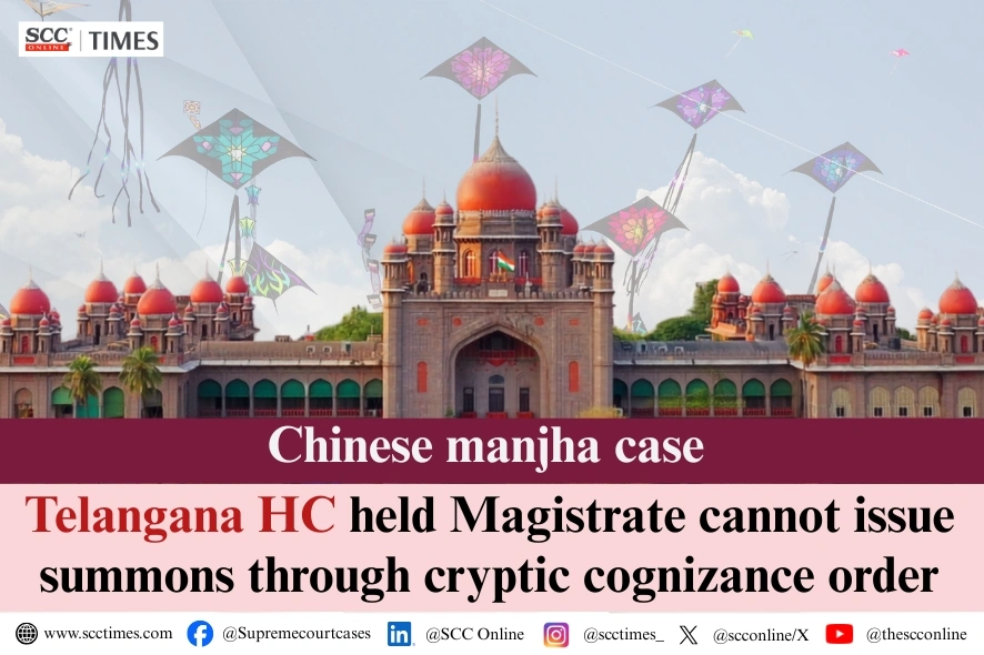 Telangana HC Chinese manjha case