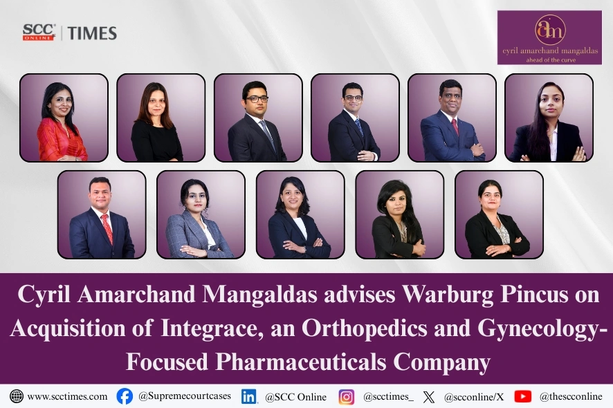 Warburg Pincus acquisition of Integrace