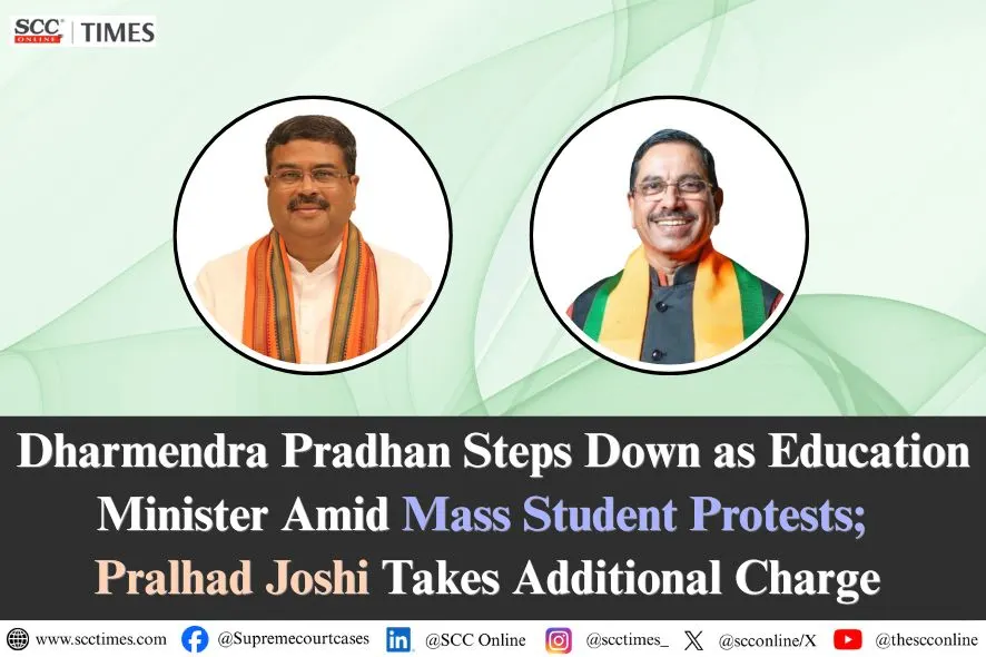 Dharmendra Pradhan resigns