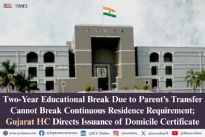 domicile certificate continuous residence requirement