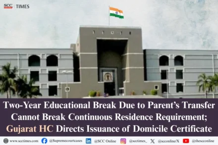 domicile certificate continuous residence requirement
