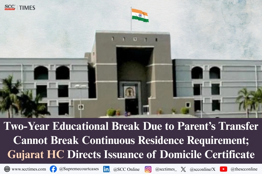 domicile certificate continuous residence requirement