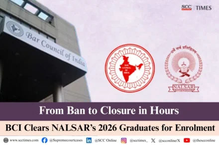 BCI Closes Proceedings Against NALSAR Graduates