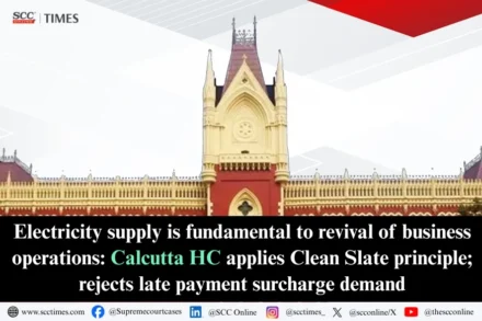 Clean slate principle electricity dues