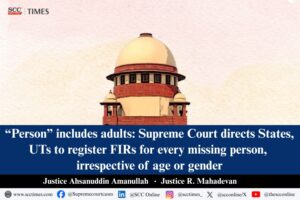 FIR registration for missing persons