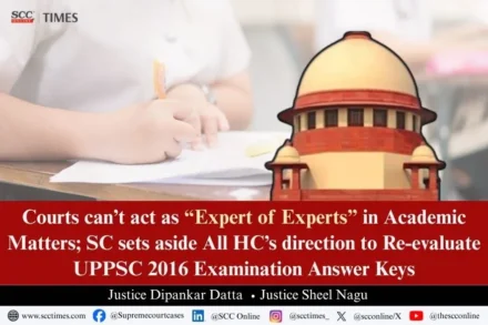 Judicial review in Academic matters