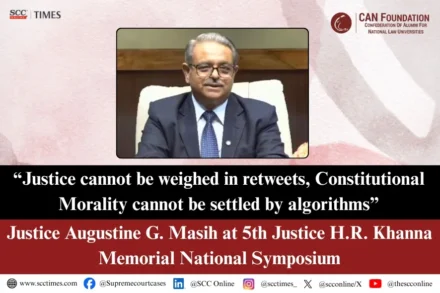Justice A.G. Masih Justice H.R. Khanna Memorial Symposium