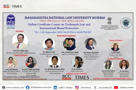 MNLU Mumbai Trademark Law Course 2026