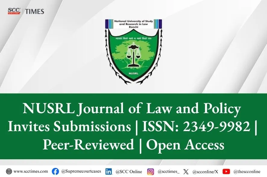 NUSRL Journal of Law and Policy Call for Papers 2026