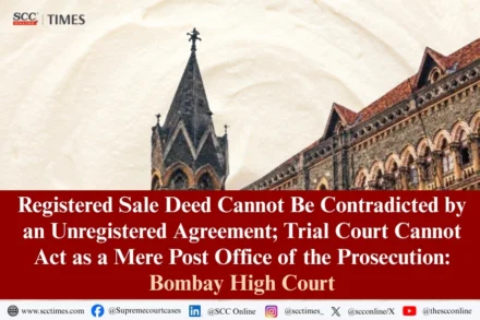 Registered sale deed contradicted