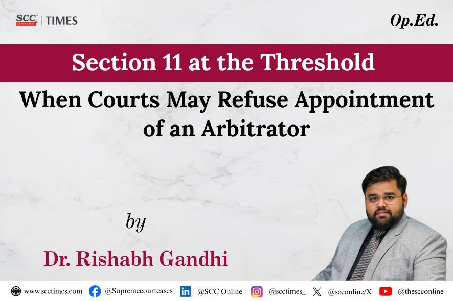 Section 11 Arbitration Act appointment of arbitrator