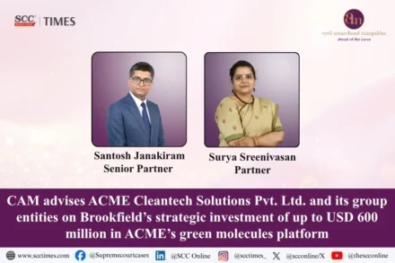 CAM advises ACME Cleantech Solutions