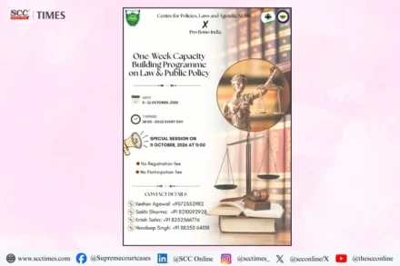 Capacity Building Programme on Law and Public Policy