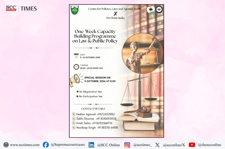 NUSRL Ranchi: Free Online Law Public Policy Programme 2026 Announced