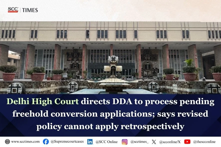 DDA freehold conversion applications