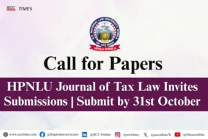 HPNLU Journal of Tax Law Call for Papers 2026