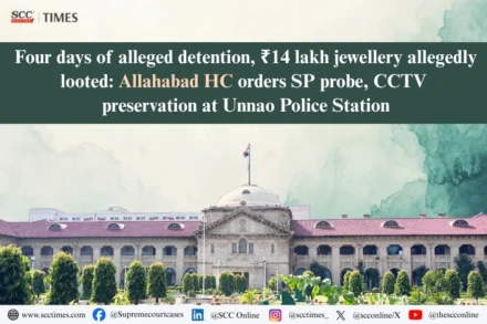 Illegal detention and alleged jewellery loot at police station
