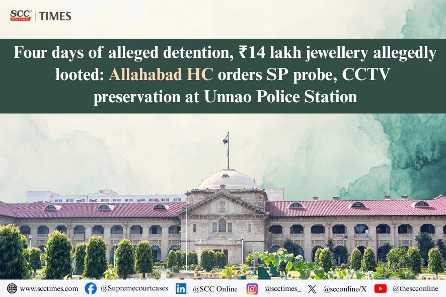 Illegal detention and alleged jewellery loot at police station