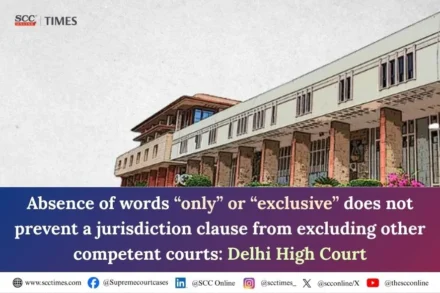 Jurisdiction clause excluding other competent courts